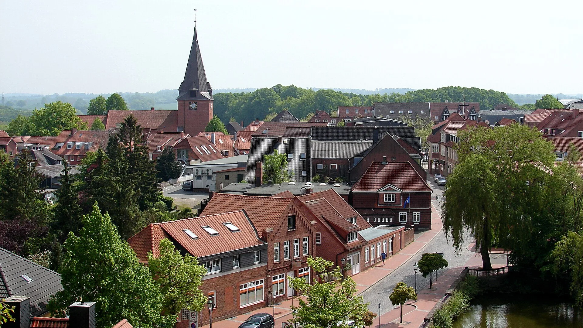 Lütjenburg - Blick vom Bismarckturm auf Lütjenburg Panorama